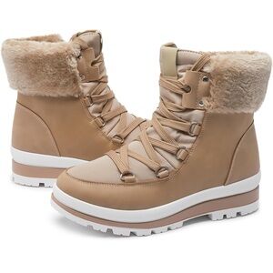 Tan Fur-Lined Women's Boots